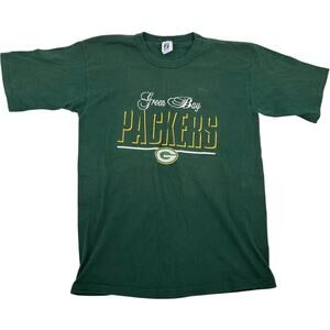 Vintage 90s men's LOGO 7 Green Bay Packers NFL single stitch embroidered t shirt